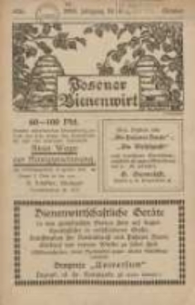 Posener Bienenwirt: Zeitschrift des Großpolnischen Imkerverbandes Poznań 1926.10 Jg.20 Nr10