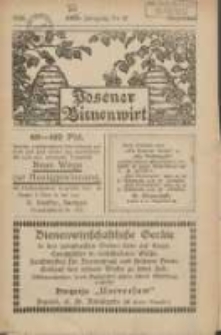 Posener Bienenwirt: Zeitschrift des Gro&szlig;polnischen Imkerverbandes Poznań 1926.12 Jg.20 Nr12