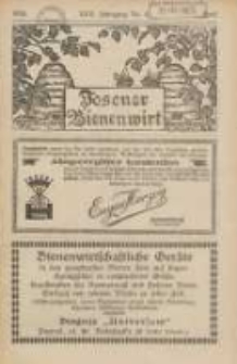 Posener Bienenwirt: Zeitschrift des Verbandes der Gro&szlig;polnischen Imkervereine 1928.04 Jg.22 Nr4
