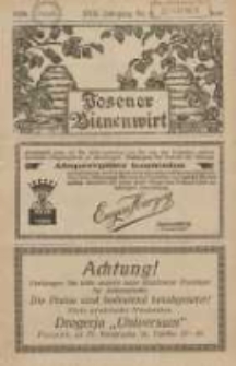 Posener Bienenwirt: Zeitschrift des Verbandes der Gro&szlig;polnischen Imkervereine 1928.06 Jg.22 Nr6