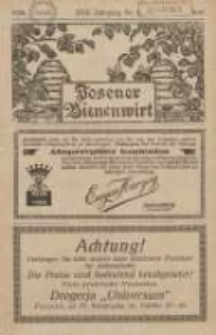 Posener Bienenwirt: Zeitschrift des Verbandes der Großpolnischen Imkervereine 1928.06 Jg.22 Nr6