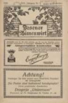 Posener Bienenwirt: Zeitschrift des Gro&szlig;polnischen Imkerverbandes Poznań 1928.09 Jg.22 Nr9