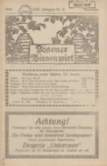 Posener Bienenwirt: Zeitschrift des Verbandes der Großpolnischen Imkervereine 1928.11 Jg.22 Nr11