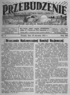 Przebudzenie: organ Związku Robotników Rolnych i Leśnych ZZP. 1931.01.29 R.13 Nr5
