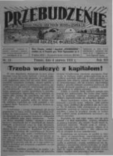 Przebudzenie: organ Związku Robotników Rolnych i Leśnych ZZP. 1931.06.04 R.13 Nr23