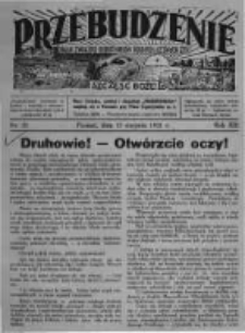 Przebudzenie: organ Związku Robotników Rolnych i Leśnych ZZP. 1931.08.13 R.13 Nr33