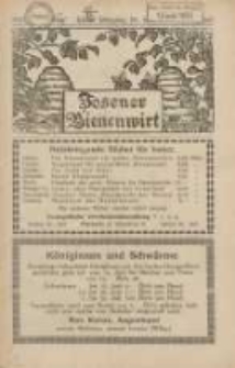 Posener Bienenwirt: Zeitschrift des Verbandes der Gro&szlig;polnischen Imkervereine 1930.06 Jg.24 Nr6