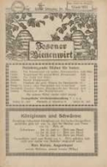 Posener Bienenwirt: Zeitschrift des Verbandes der Großpolnischen Imkervereine 1930.06 Jg.24 Nr6