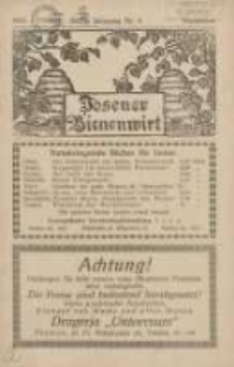 Posener Bienenwirt: Zeitschrift des Verbandes der Gro&szlig;polnischen Imkervereine 1930.08 Jg.24 Nr9