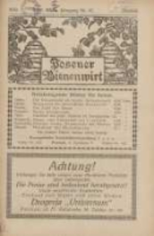Posener Bienenwirt: Zeitschrift des Verbandes der Gro&szlig;polnischen Imkervereine 1930.10 Jg.24 Nr10