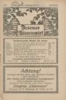 Posener Bienenwirt: Zeitschrift des Verbandes der Gro&szlig;polnischen Imkervereine 1930.11 Jg.24 Nr11