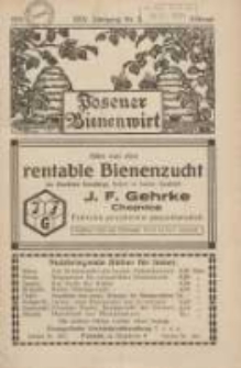 Posener Bienenwirt: Zeitschrift des Verbandes der Gro&szlig;polnischen Imkervereine 1931.02 Jg.25 Nr2