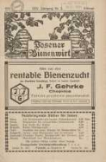 Posener Bienenwirt: Zeitschrift des Verbandes der Großpolnischen Imkervereine 1931.02 Jg.25 Nr2