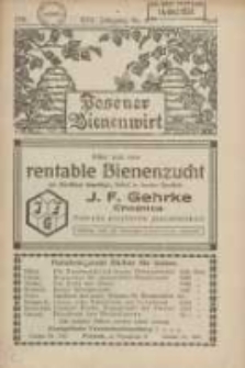 Posener Bienenwirt: Zeitschrift des Verbandes der Großpolnischen Imkervereine 1931.04 Jg.25 Nr4
