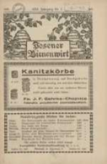 Posener Bienenwirt: Zeitschrift des Verbandes der Großpolnischen Imkervereine 1931.07 Jg.25 Nr7