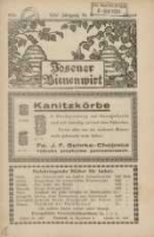 Posener Bienenwirt: Zeitschrift des Verbandes der Gro&szlig;polnischen Imkervereine 1931.08 Jg.25 Nr8