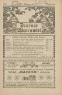 Posener Bienenwirt: Zeitschrift des Verbandes der Großpolnischen Imkervereine 1931.09 Jg.25 Nr9