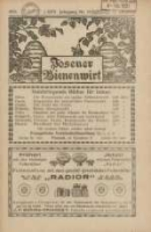 Posener Bienenwirt: Zeitschrift des Verbandes der Großpolnischen Imkervereine 1931.10 Jg.25 Nr10