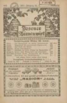 Posener Bienenwirt: Zeitschrift des Verbandes der Gro&szlig;polnischen Imkervereine 1931.11 Jg.25 Nr11
