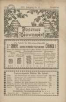 Posener Bienenwirt: Zeitschrift des Verbandes der Großpolnischen Imkervereine 1931.12 Jg.25 Nr12