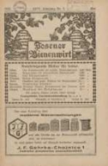 Posener Bienenwirt: Zeitschrift des Verbandes der Großpolnischen Imkervereine 1932.05 Jg.26 Nr5