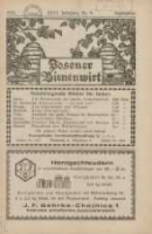 Posener Bienenwirt: Zeitschrift des Verbandes der Großpolnischen Imkervereine 1932.09 Jg.26 Nr9