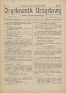 Orędownik Urzędowy Powiatu Zachodnio-Poznańskiego 1924.04.17 R.37 Nr12