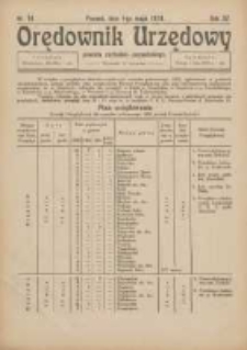 Orędownik Urzędowy Powiatu Zachodnio-Poznańskiego 1924.05.01 R.37 Nr14