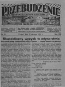 Przebudzenie: organ Związku Robotników Rolnych i Leśnych ZZP. 1931.08.27 R.13 Nr35