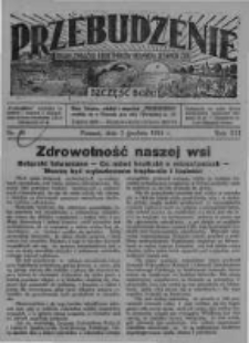 Przebudzenie: organ Związku Robotników Rolnych i Leśnych ZZP. 1931.12.03 R.13 Nr49