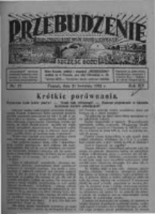 Przebudzenie: organ Związku Robotnik&oacute;w Rolnych i Leśnych ZZP. 1932.04.21 R.14 Nr17