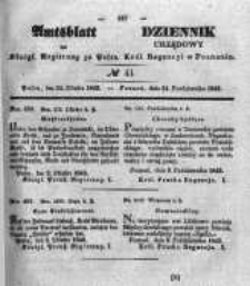 Amtsblatt der Königlichen Regierung zu Posen. 1843.10.26 Nro.43