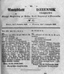 Amtsblatt der Königlichen Regierung zu Posen. 1843.11.09 Nro.45