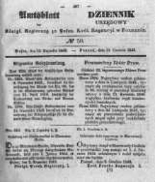 Amtsblatt der K&ouml;niglichen Regierung zu Posen. 1843.12.14 Nro.50