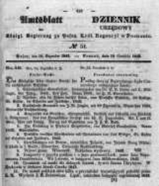 Amtsblatt der K&ouml;niglichen Regierung zu Posen. 1843.12.21 Nro.51