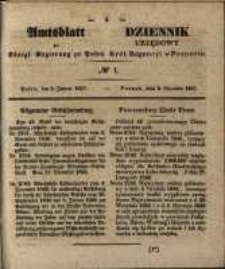Amtsblatt der K&ouml;niglichen Regierung zu Posen. 1847.01.05 Nro.1