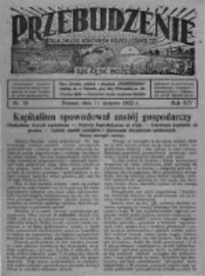 Przebudzenie: organ Związku Robotników Rolnych i Leśnych ZZP. 1932.08.11 R.14 Nr33