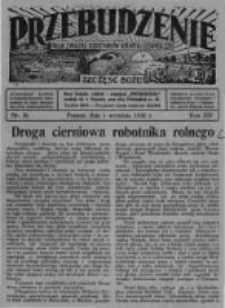 Przebudzenie: organ Związku Robotnik&oacute;w Rolnych i Leśnych ZZP. 1932.09.01 R.14 Nr36