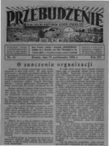 Przebudzenie: organ Związku Robotników Rolnych i Leśnych ZZP. 1932.10.27 R.14 Nr44