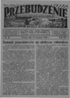 Przebudzenie: organ Związku Robotników Rolnych i Leśnych ZZP. 1932.11.10 R.14 Nr46