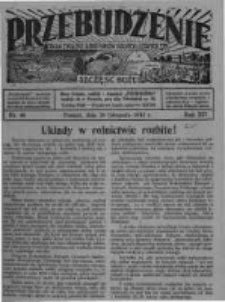 Przebudzenie: organ Związku Robotników Rolnych i Leśnych ZZP. 1932.11.24 R.14 Nr48