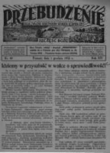 Przebudzenie: organ Związku Robotnik&oacute;w Rolnych i Leśnych ZZP. 1932.12.01 R.14 Nr49