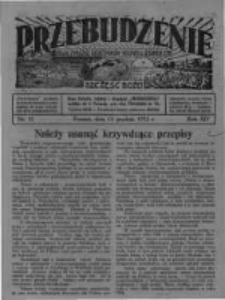 Przebudzenie: organ Związku Robotnik&oacute;w Rolnych i Leśnych ZZP. 1932.12.15 R.14 Nr51