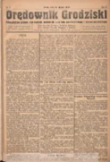 Orędownik Grodziski: niezależne pismo dla rodzin polskich powiatu grodziskiego i nowotomyskiego : organ centralny dla miast: Grodziska, Opalenicy, Buku, Nowego Tomyśla, Zbaszynia i Lw&oacute;wka 1923.01.13 R.5 Nr4