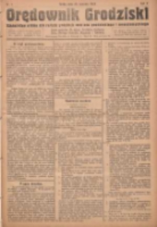 Orędownik Grodziski: niezależne pismo dla rodzin polskich powiatu grodziskiego i nowotomyskiego : organ centralny dla miast: Grodziska, Opalenicy, Buku, Nowego Tomyśla, Zbaszynia i Lw&oacute;wka 1923.01.24 R.5 Nr7