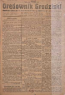 Orędownik Grodziski: niezależne pismo dla rodzin polskich powiatu grodziskiego i nowotomyskiego : organ centralny dla miast: Grodziska, Opalenicy, Buku, Nowego Tomyśla, Zbaszynia i Lw&oacute;wka 1923.01.03 R.5 Nr1