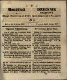 Amtsblatt der K&ouml;niglichen Regierung zu Posen. 1847.02.02 Nro.5