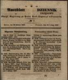 Amtsblatt der K&ouml;niglichen Regierung zu Posen. 1847.02.16 Nro.7
