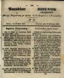 Amtsblatt der K&ouml;niglichen Regierung zu Posen. 1847.04.13 Nro.15