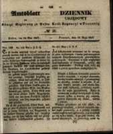 Amtsblatt der K&ouml;niglichen Regierung zu Posen. 1847.05.18 Nro.20